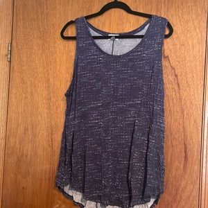 Old Navy Tank Top Size 2X Blue and White